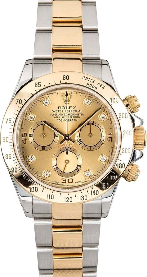 rolex daytona two tone champagne los angeles|used rolex daytona platinum.